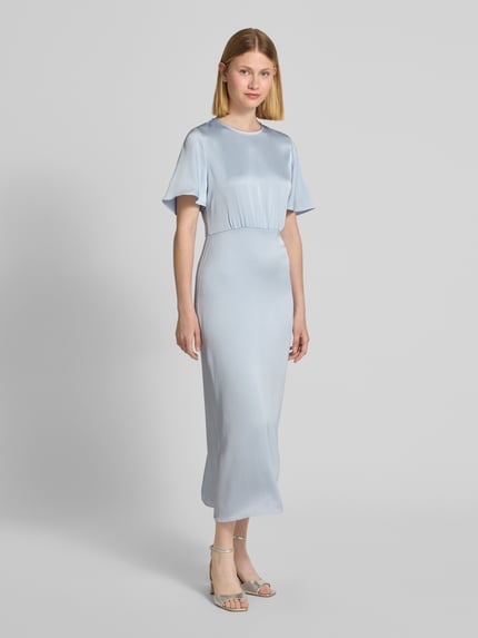 Samsøe Samsøe Maxi-jurk met ronde hals, model 'LUCINDY' Lichtblauw - 1