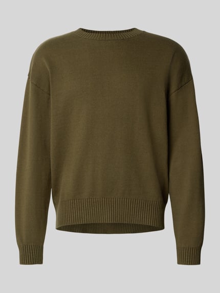 WOODBIRD Oversized Strickpullover mit gerippten Abschlüssen Modell 'Kurt' Dunkelbraun 2