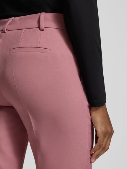 Jake*s Collection Straight fit stoffen broek met viscose Rosé - 3