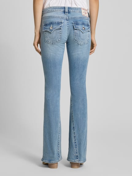 TRUE RELIGION Bootcut-Jeans aus Baumwoll-Mix Modell 'JOEY' Hellblau 5
