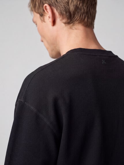 ARMEDANGELS Langarmshirt mit Waffelstruktur Black 3