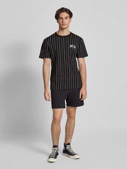 Tommy Jeans T-Shirt mit Streifenmuster Black 1