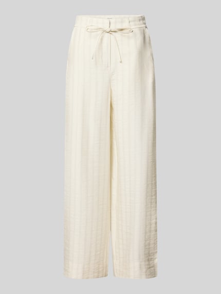 Regular Fit Weite Hose aus Lyocell-Viskose-Mix Modell 'MARIE-JOHANNE' Shop The Look MANNEQUINE