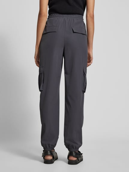 VERO MODA High Waist Cargohose mit elastischem Bund Modell 'KIMBERLY' Dunkelgrau 5