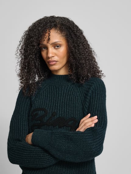 Anine Bing Pullover mit Alpaka-Woll-Anteil Dunkelgruen 3