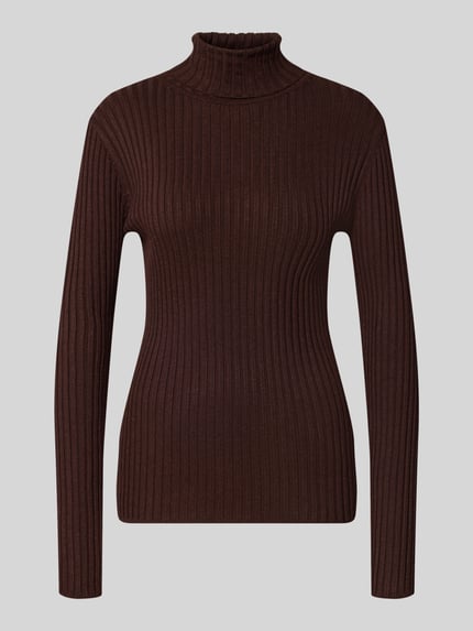 Rollkragenpullover aus Viskose-Mix Modell 'Dolli' Shop The Look MANNEQUINE
