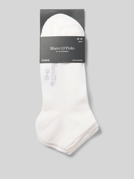 Marc O'Polo Sneakersocken mit Logo-Schriftzug im 2er-Pack Weiss 3
