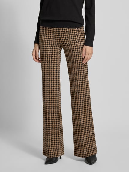 SEDUCTIVE Stoffen broek van viscosemix met elastische band, model 'NANOU' Zwart - 4