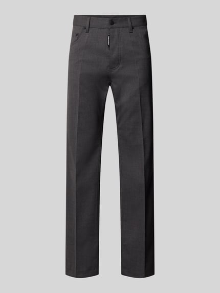Dsquared2 Ready to Wear Regular Fit Bundfaltenhose aus Schurwolle mit Bügelfalte Dunkelgrau 2
