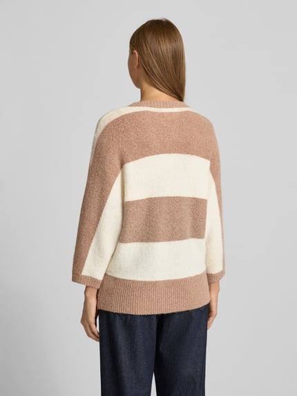 Fynch-Hatton Strickpullover mit Rundhalsausschnitt Hellbraun 5