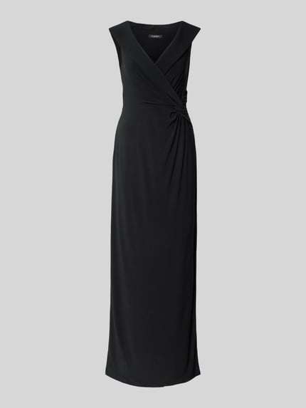 Lauren Ralph Lauren Abendkleid mit V-Ausschnitt Modell 'LEONIDAS' Black 2