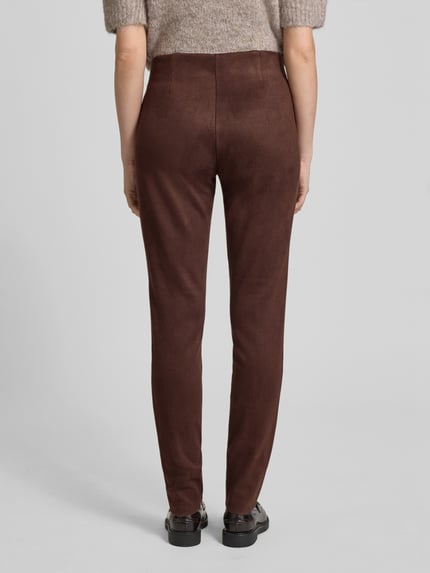 FREE/QUENT Stoffhose in Wildleder-Optik Modell 'LEXIE' Taupe 5