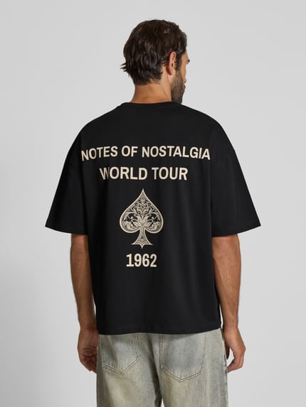 Don´t Waste Culture T-Shirt mit Label-Print Modell 'Javari' Black 5