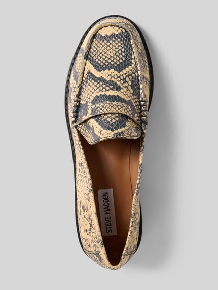 Steve Madden Loafer mit strukturierter Sohle Modell 'Adison' Beige Melange 3