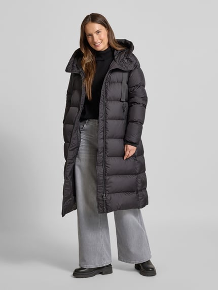 Marc O'Polo Regular fit lange donsjas met capuchon Grafiet - 1