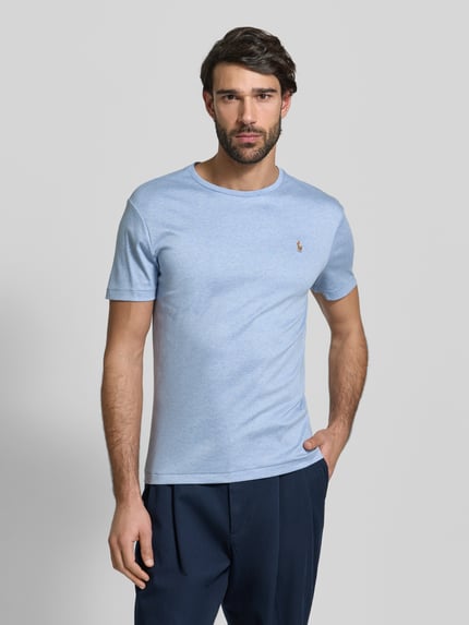 Polo Ralph Lauren Regular Fit T-Shirt aus reiner Baumwolle Bleu 4