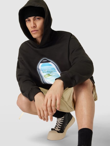 Blue Sky Inn Hoodie mit Motiv-Print Black 3