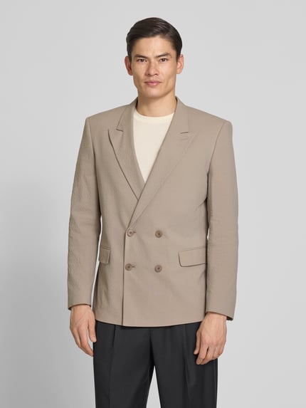 HUGO Slim Fit Anzugsakko aus Baumwoll-Mix Modell 'HENRY' Hellbraun 4
