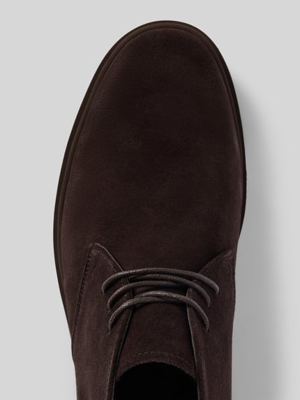 Produktfoto, Schuhe aus echtem Leder Modell 'VENTON' von LLOYD, brązowy zamsz, zaokrąglony krój, sznurowanie, podeszwa z bieżnikiem, wysokość obcasa w rozmiarze 44: 3 cm, wysokość cholewki w rozmiarze 44: 11 cm, szerokość w rozmiarze 44: 9 cm