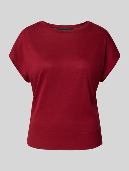 someday. T-shirt met ronde hals, model 'Kaja' Rood - 2