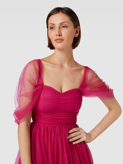 Lace & Beads Avondjurk in off shoulder-design Violet - 3