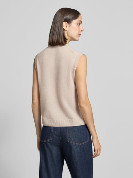 Marc O'Polo Regular Fit Strickweste aus reiner Schurwolle Beige 5
