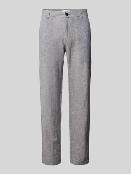 Produktfoto, Tapered Fit Hose mit Eingrifftaschen Modell 'STACE' von Jack & Jones, szary materiał, krój tapered fit, szerokość w rozmiarze 32/32: 45 cm, długość nogawki wewnętrznej: 77 cm