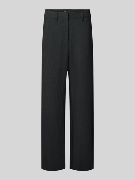 Produktfoto, schwarze Hose mit Gesäßtaschen Modell 'SOUFFLE' von MANGO aus Material-Mix mit Viskose-Anteil, Regular Fit, glatte Textur