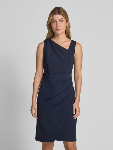 Vera Mont Cocktailjurk met plooien opzij Marineblauw - 4