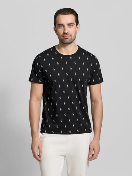 Polo Ralph Lauren Underwear Regular Fit Pyjama-Oberteil aus reiner Baumwolle Modell 'CREW-SLEEP-TOP' Black 4