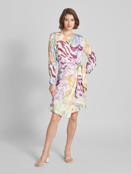 Smith and Soul Knielange jurk met knoopdetail Offwhite - 1