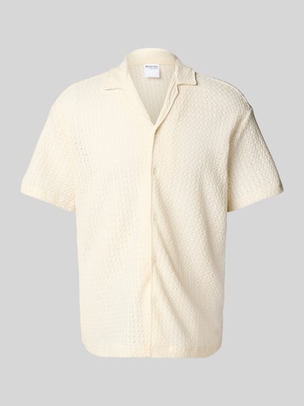 Selected Relaxed Fit Freizeithemd mit Umlegekragen Modell 'SLHRELAXBANE' Offwhite 2