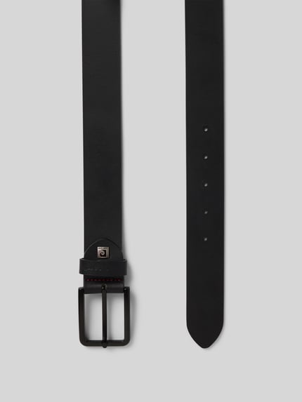 Pierre Cardin Ledergürtel mit Dornschließe Metallic Black 3