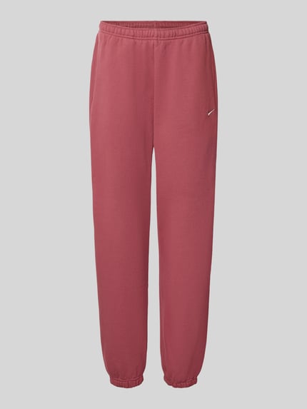 Produktfoto, Oversized Sweathose aus Baumwoll-Mix von Nike in Dunkelrot mit schlichter, glatter Struktur, Damen Sweathose von Nike