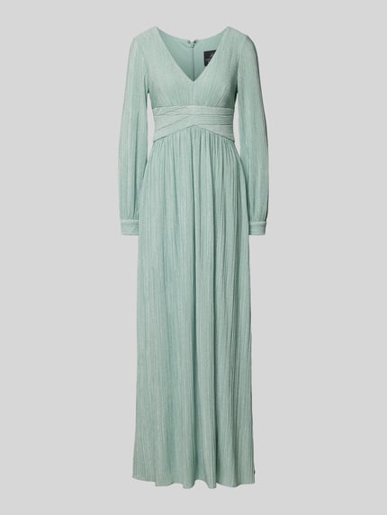 Adrianna Papell Abendkleid mit V-Ausschnitt Mint 2