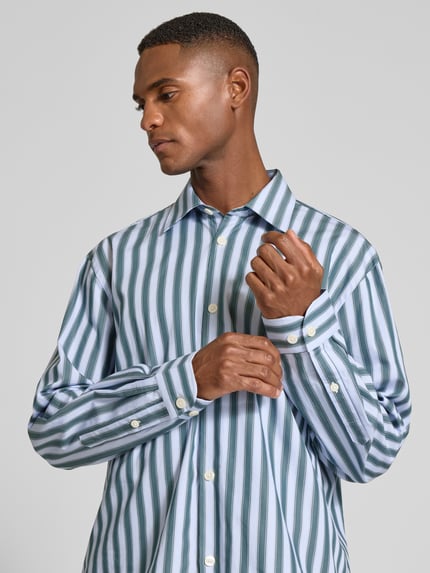 Selected Relaxed Fit Freizeithemd aus reiner Baumwolle Modell 'RLXHENRIC' Dunkelgruen 3