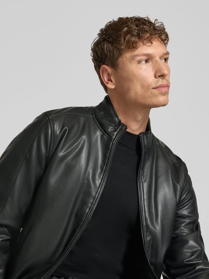 MARKUP Jacke in Leder-Optik mit Zweiwege-Reißverschluss Black 3