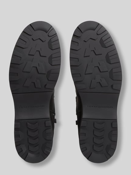 Tommy Hilfiger Schnürstiefel aus echtem Rindsleder Black 3