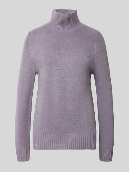 Jake*s Casual Strickpullover mit Stehkragen Lavender 2
