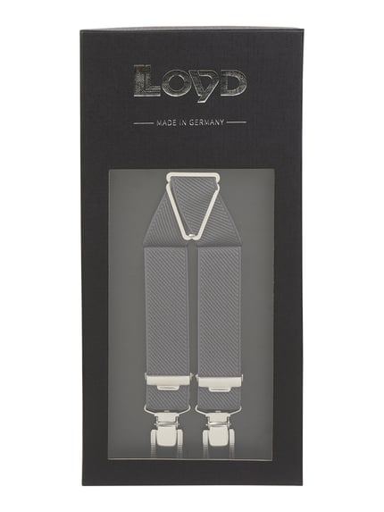 LLOYD Men's Belts Hosenträger in X-Form Dunkelgrau 3