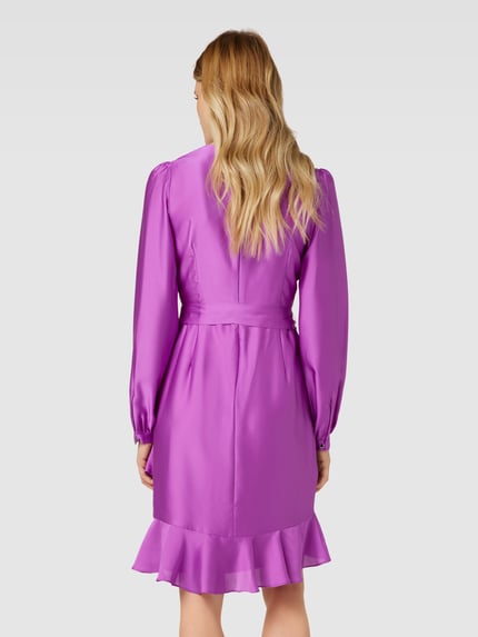 SWING Cocktailkleid mit Bindegürtel Violett 5