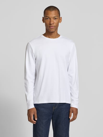 Christian Berg Men Longsleeve aus reiner Baumwolle Weiss 4