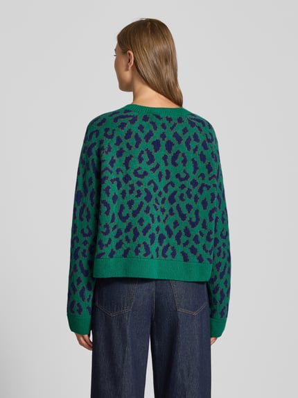 ARMEDANGELS Loose Fit Pullover aus reiner Wolle Modell 'DILIRIAA LEOPAA' Gruen 5