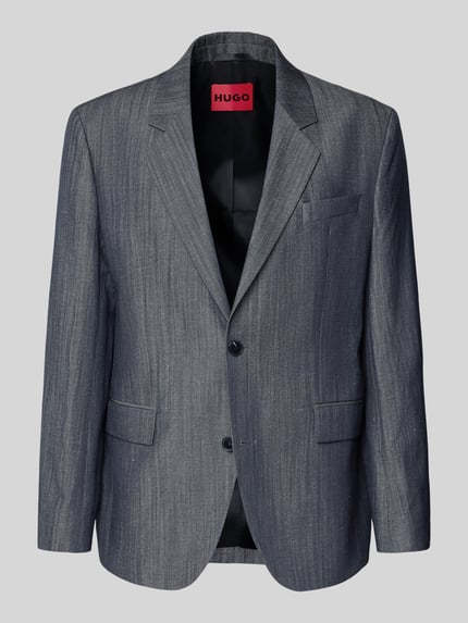 Produktfoto, szara marynarka z mieszanki żywej wełny i lnu Modern Fit Sakko aus Schurwoll-Leinen-Mix Modell 'KARLO243X' von HUGO