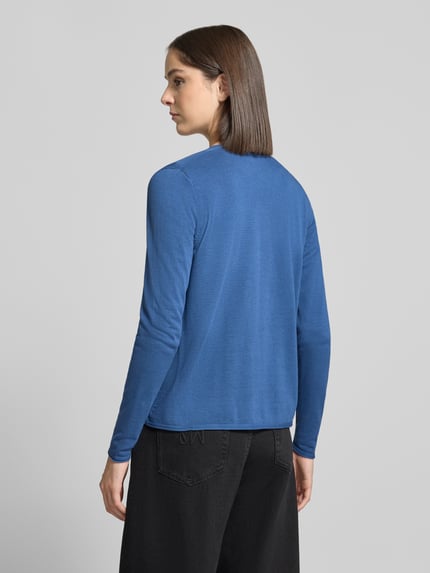 s.Oliver RED LABEL Regular Fit Cardigan mit Label-Detail Jeansblau 5