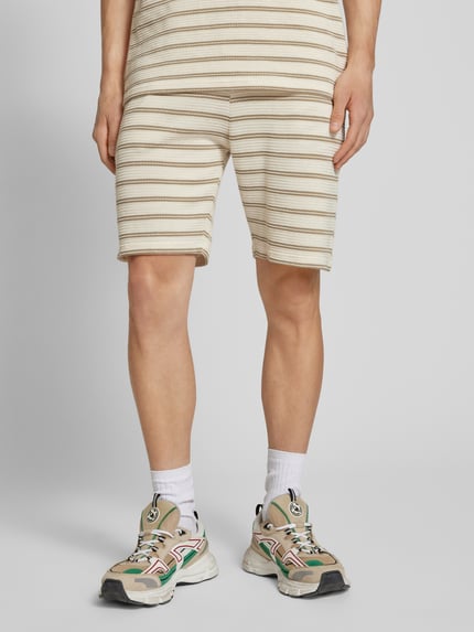 ONLY & SONS Regular Fit Shorts mit Strukturmuster Modell 'IAN' Beige 4