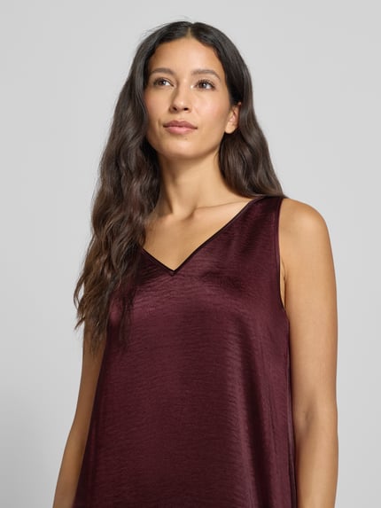 ROBE LÉGÈRE Midikleid im Double-Layer-Look Bordeaux 3