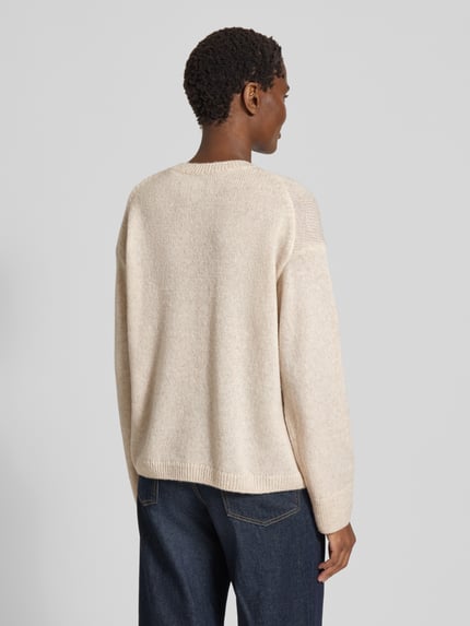 Marc O'Polo Loose Fit Strickpullover aus Schurwoll-Mix Offwhite 5