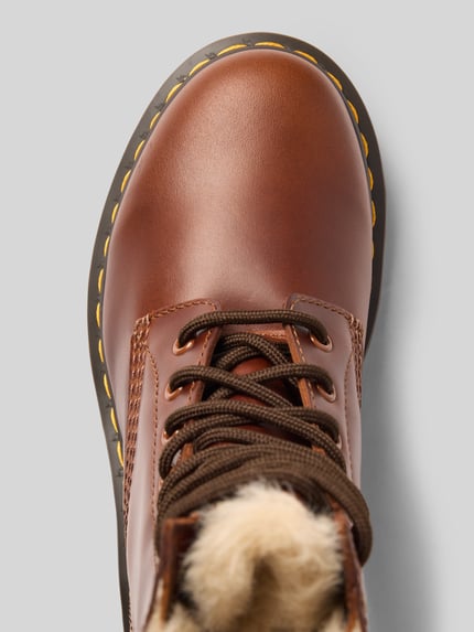 Dr. Martens Schnürstiefel mit Logo-Patch Modell 'Serena' Cognac 3