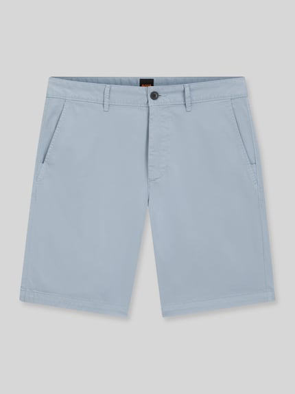BOSS Orange Slim Fit Chinoshorts aus Baumwoll-mix  Hellblau 2